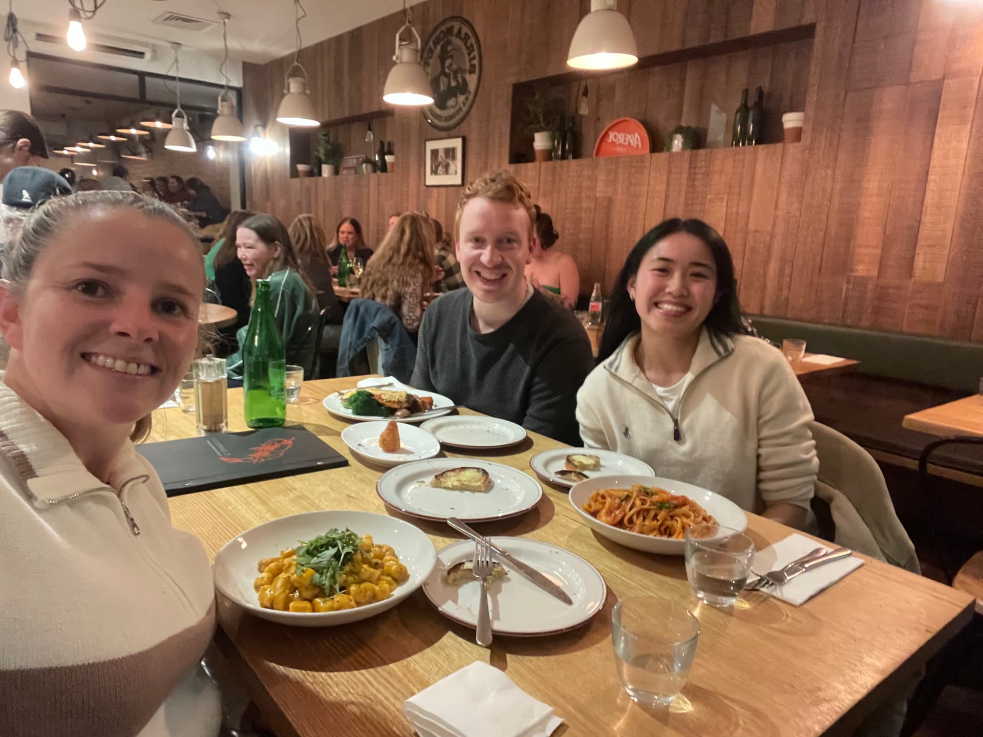 Bryta team members at a quarterly dinner