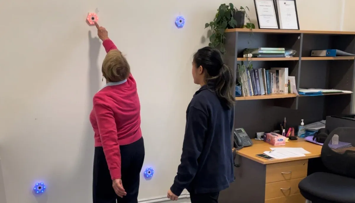 Clinic session with physiotherapist